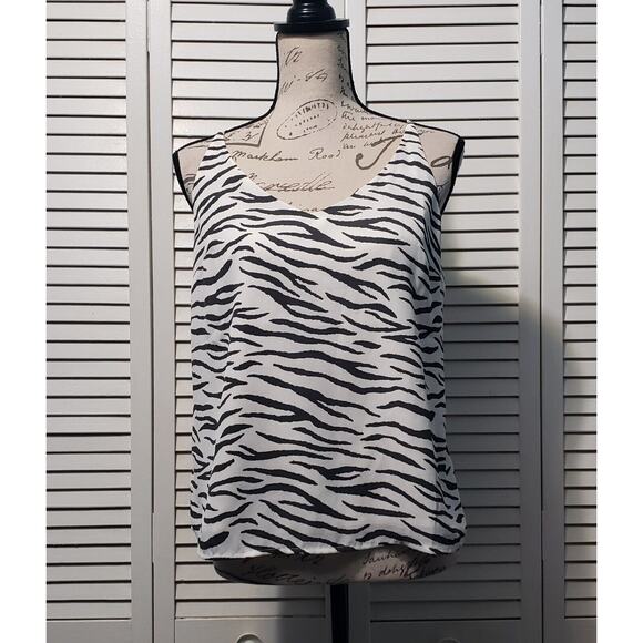Banana Republic Tank Top Women's Small Animal Print Cami Lined Adjustable Y2K - Picture 1 of 7